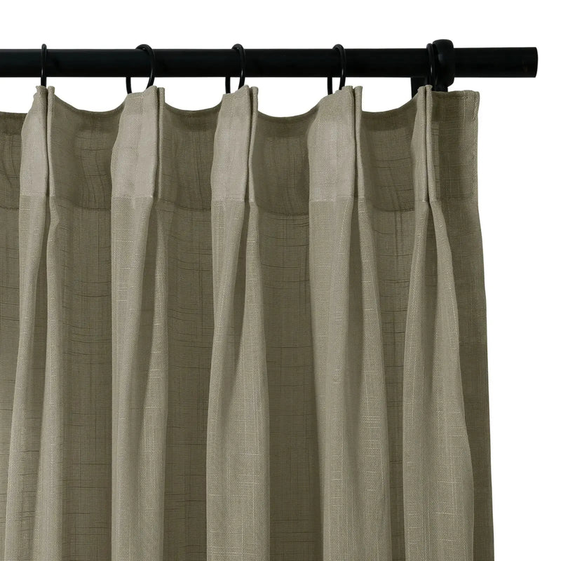Flynn Airy Lightweight Sheer Curtain Pleated?-TWOPAGES
