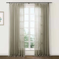 Flynn Airy Lightweight Sheer Curtain Pleated?-TWOPAGES