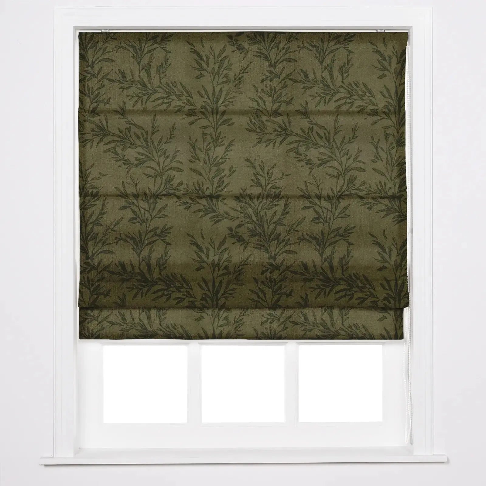 Sara Le Printed Roman Shade Cord Lift -TWOPAGES