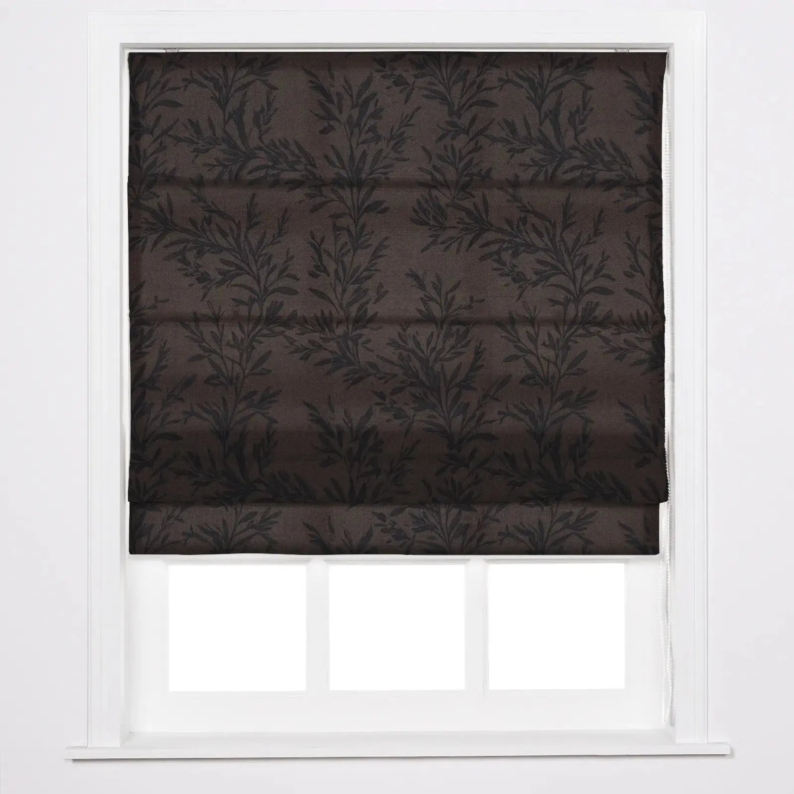 Sara Le Printed Roman Shade Cord Lift -TWOPAGES