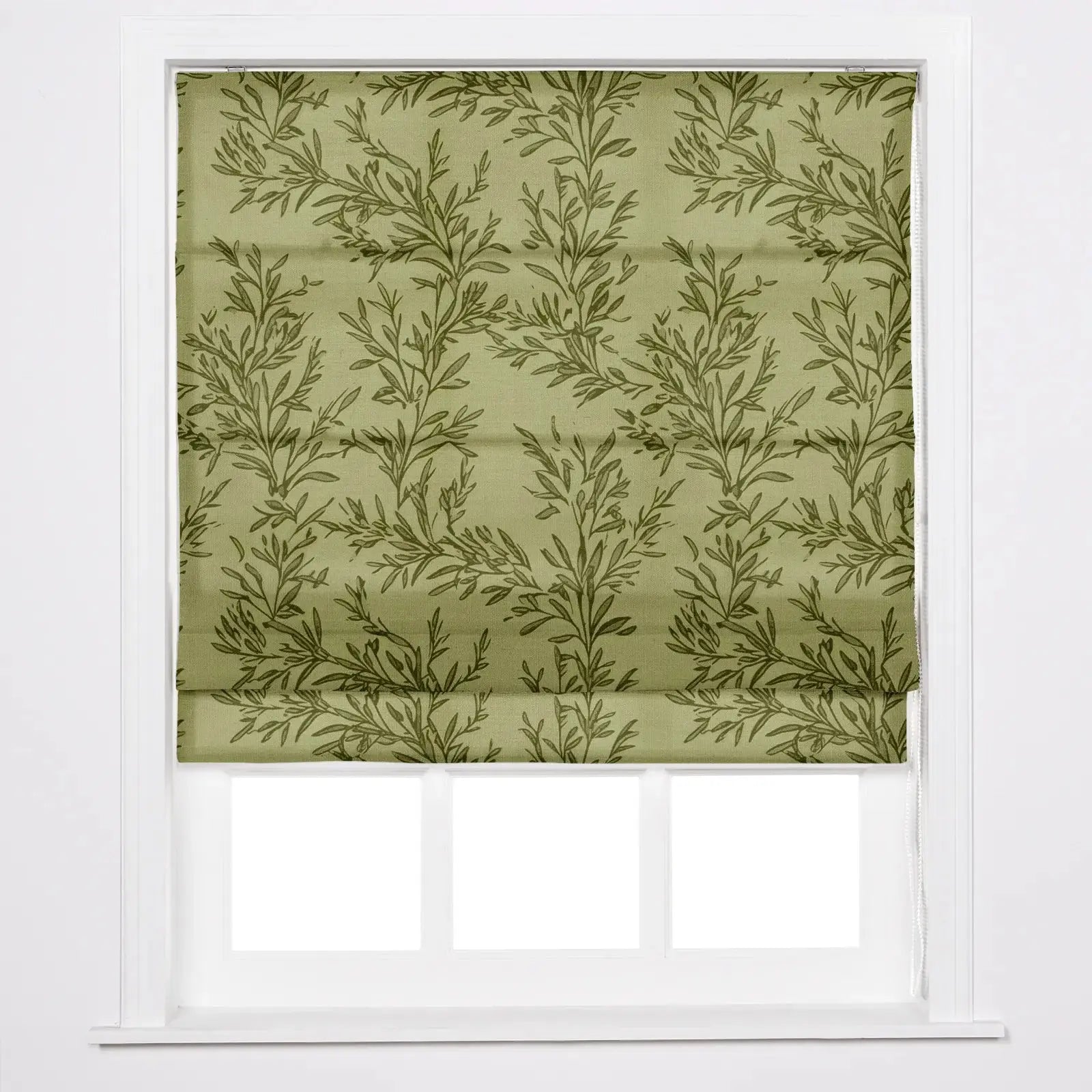 Sara Le Printed Roman Shade Cord Lift -TWOPAGES
