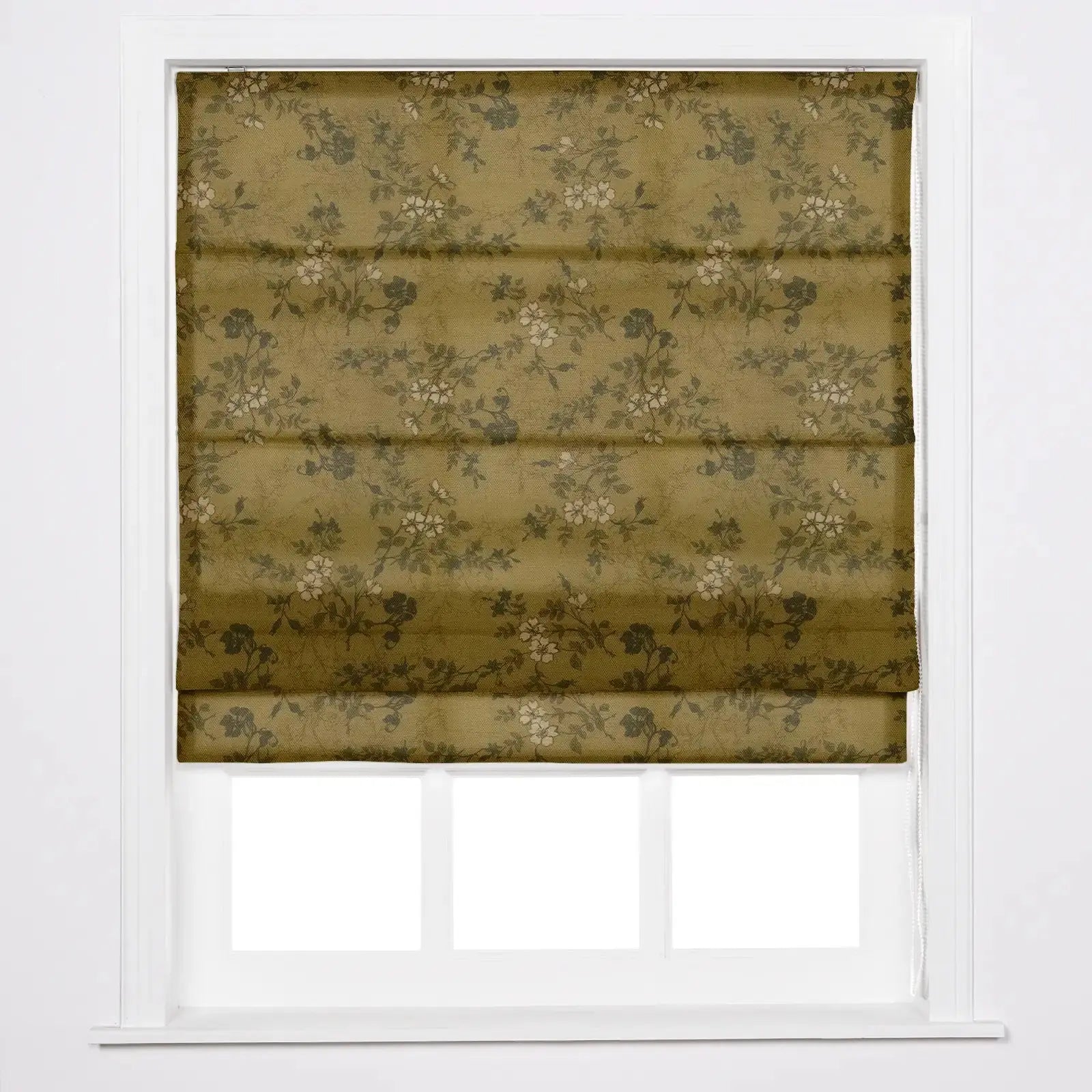 Sara Le Printed Roman Shade Cord Lift -TWOPAGES