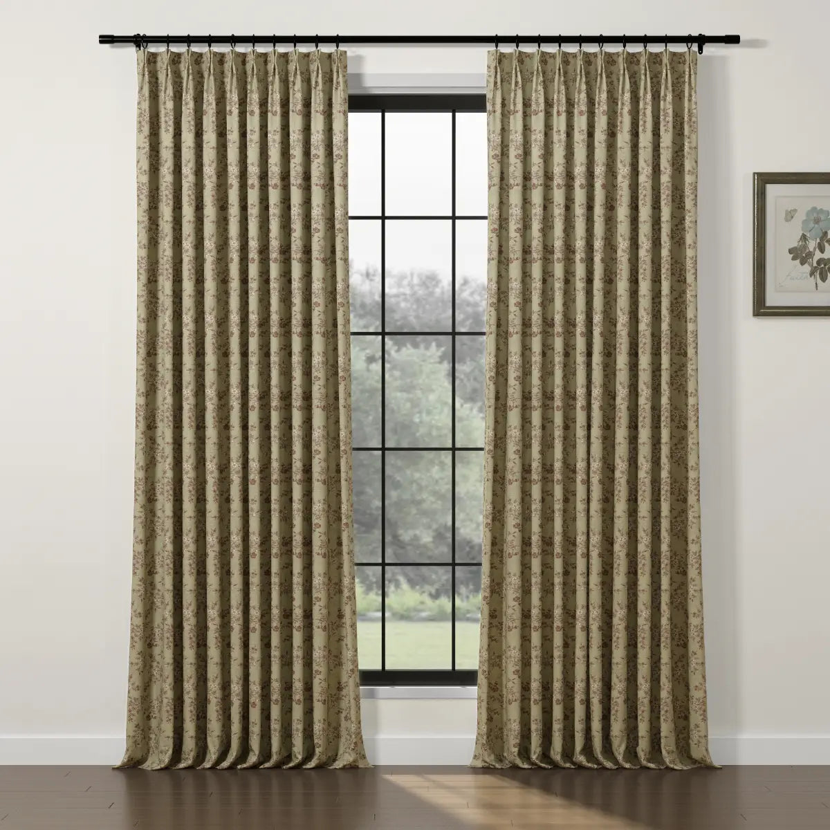 Sara Le Print Linen Drapery Pleated TWOPAGES