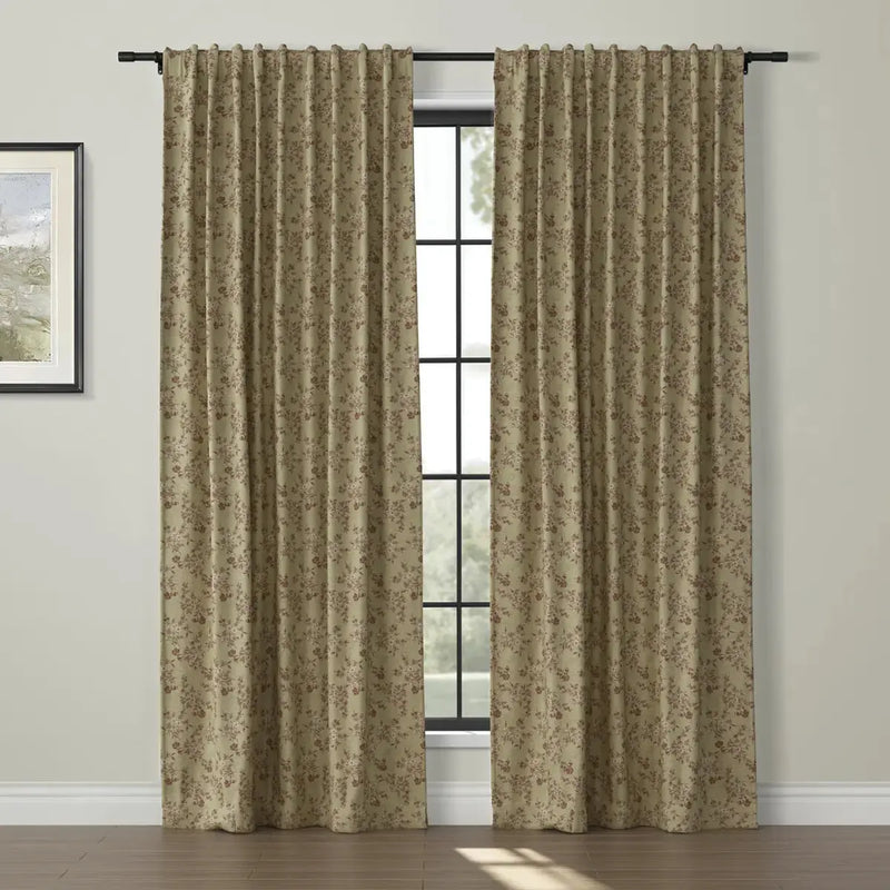 Sara Le Print Linen Drapery Soft Top -TWOPAGES