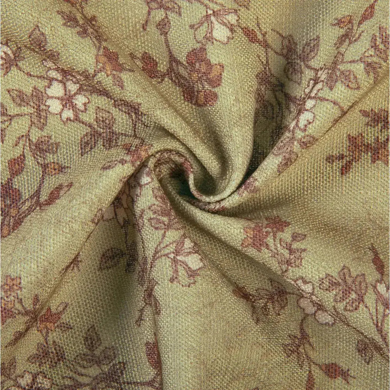 Sara Le Print Linen Pleated Cafe Curtains -TWOPAGES