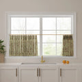 Sara Le Print Linen Pleated Cafe Curtains?-TWOPAGES