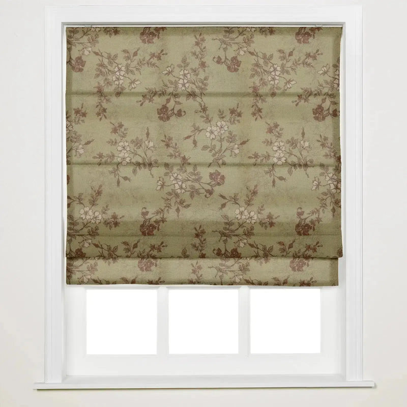 Sara Le Printed Roman Shade Cordless -TWOPAGES