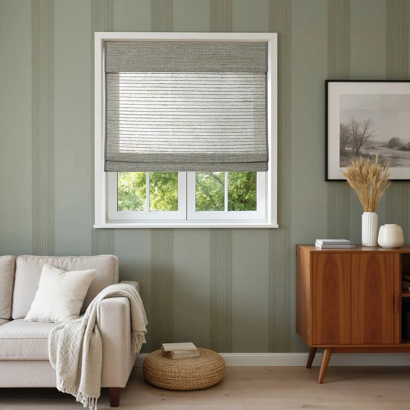 Rae Natural Ramie Flax Woven Wood Blinds - Series C?-TWOPAGES CURTAINS