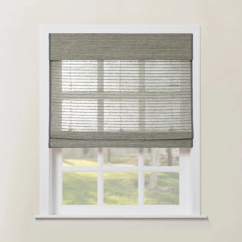 Rae Natural Ramie Flax Woven Wood Blinds - Series C-?-TWOPAGES CURTAINS
