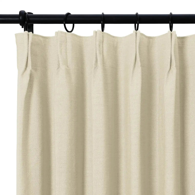 Isabella Heavyweight Cotton Drapery Pleated- -TWOPAGES