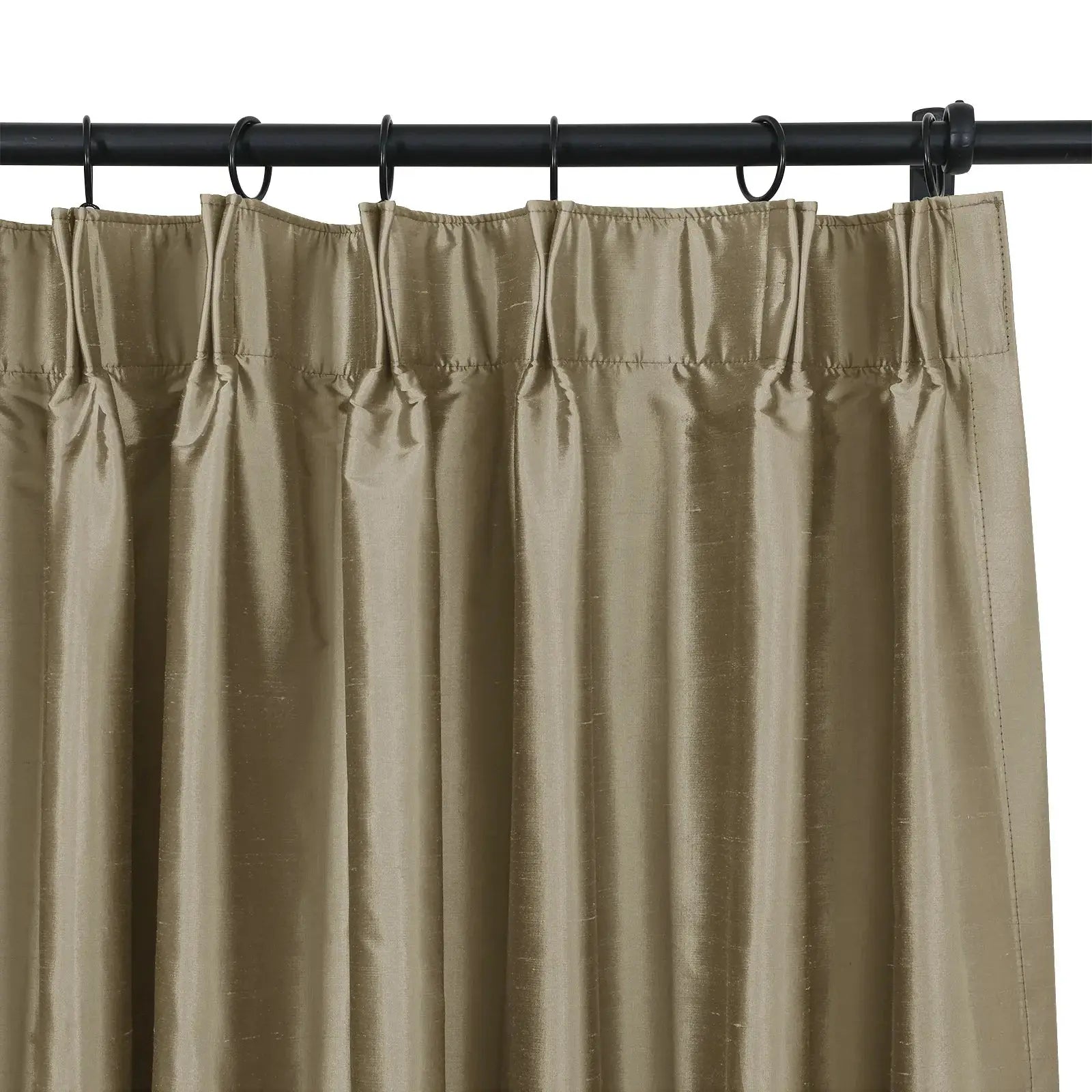 Selman Dupioni Silk Curtain Pleated?-TWOPAGES