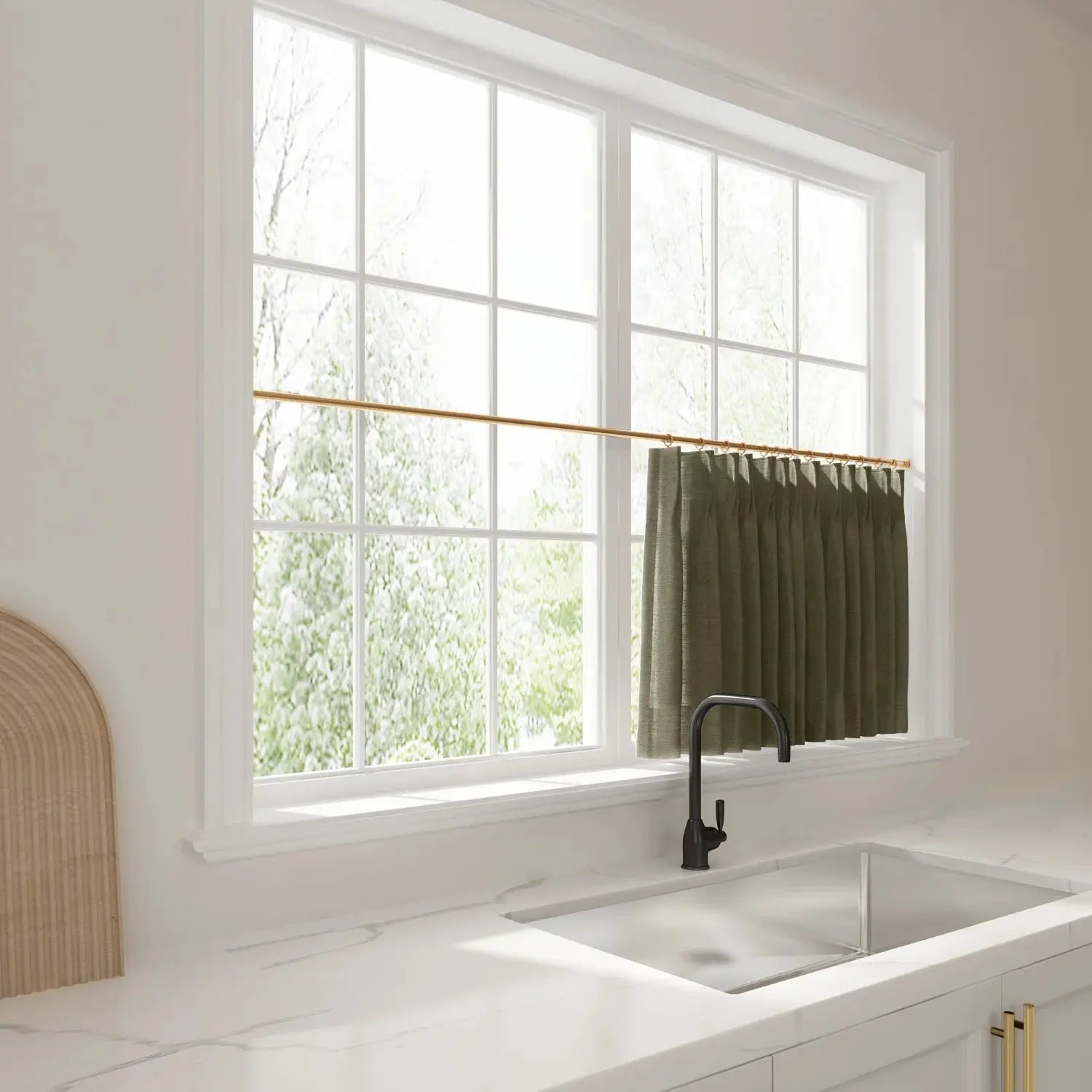 Liz Linen Pleated Cafe Curtains?-TWOPAGES
