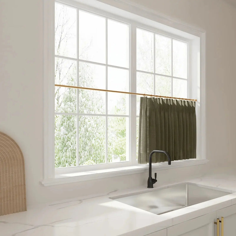 Liz Linen Pleated Cafe Curtains?-TWOPAGES