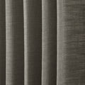 Sepia Ebony Liz linen curtains in a wider lifestyle scene with furnishings and softly flowing folds