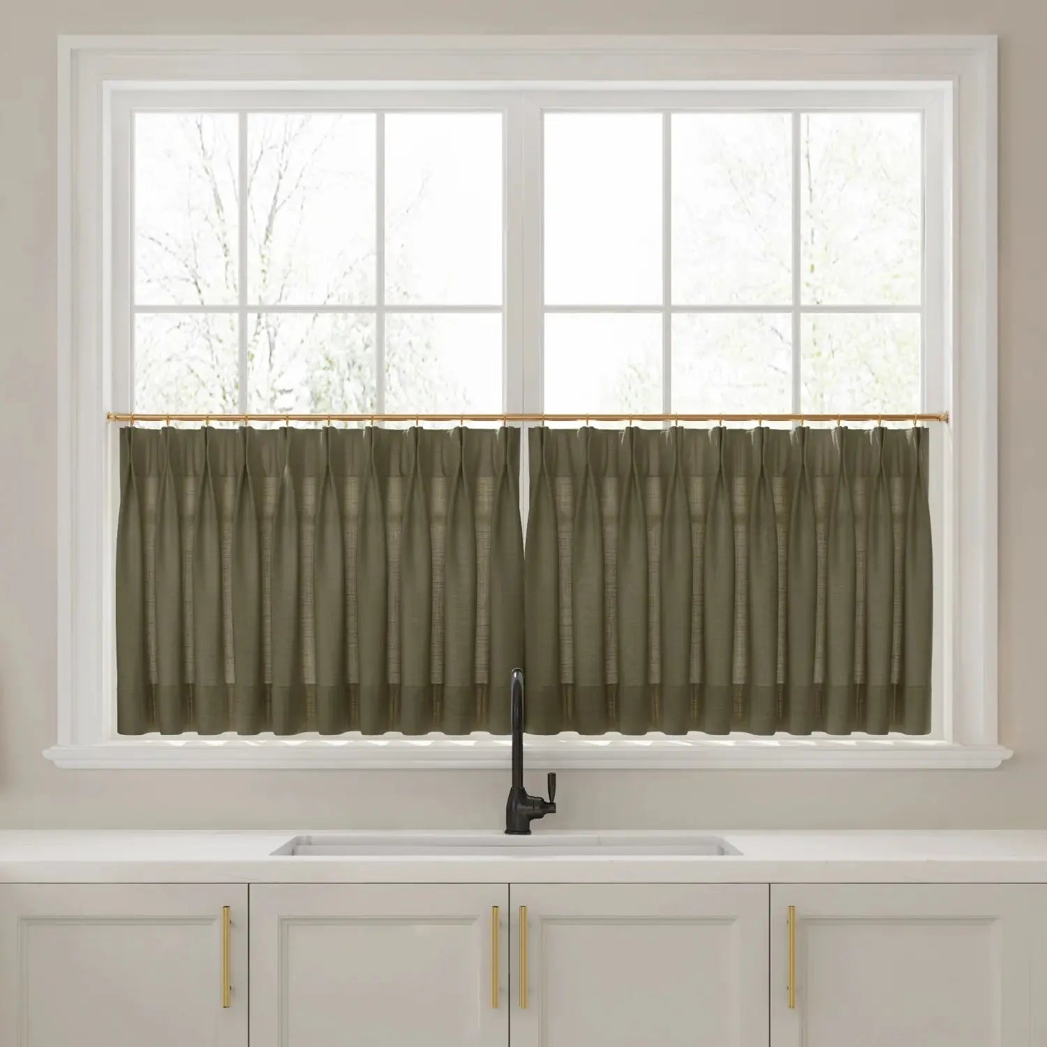 Liz Linen Pleated Cafe Curtains?-TWOPAGES