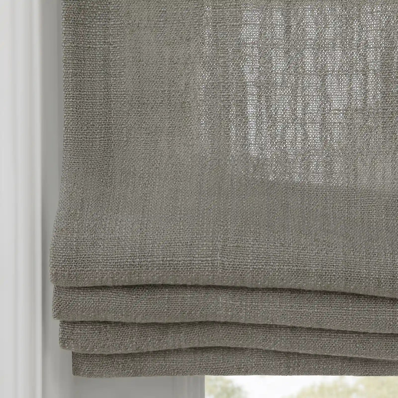 Liz Linen Flat Roman Blind Cord Lift