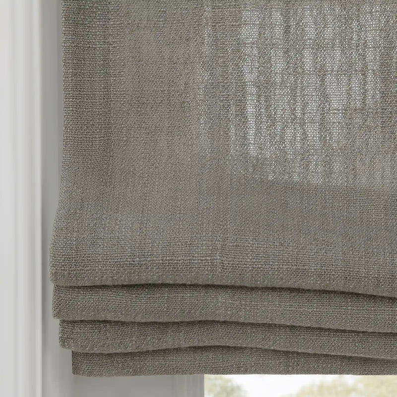 Liz Linen Flat Roman Blind Cord Lift