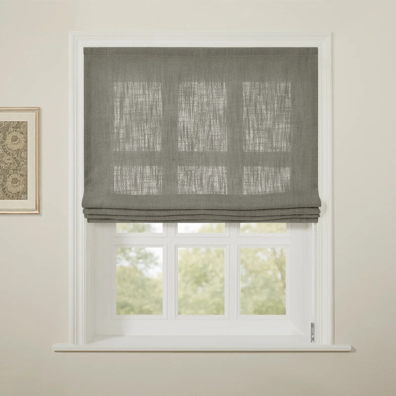 Liz Linen Flat Roman Blind Cord Lift