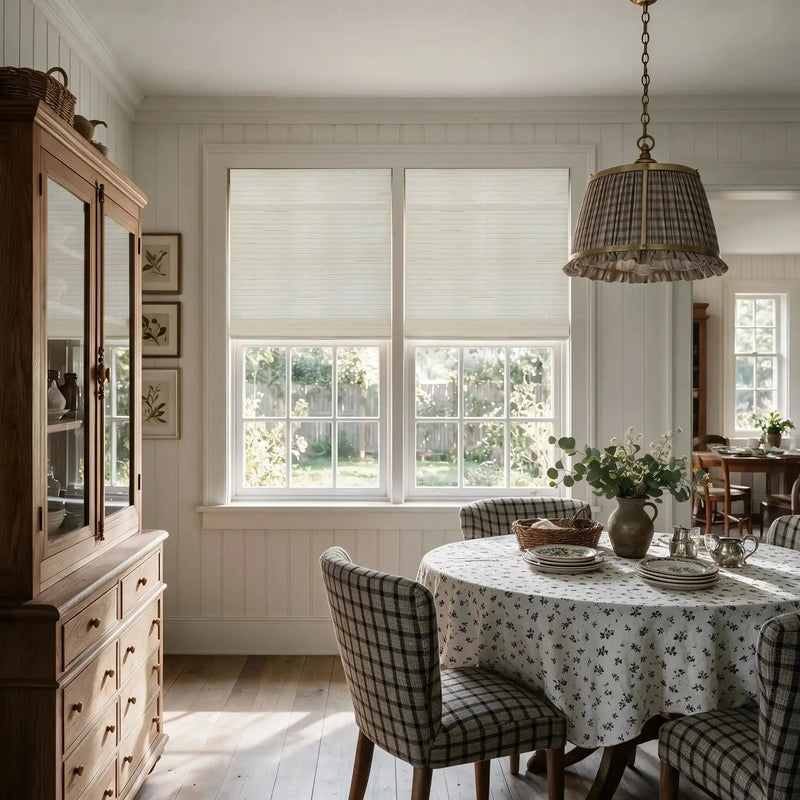 Rae Natural Ramie Jute Woven Wood Shades - Series W- -TWOPAGES CURTAINS