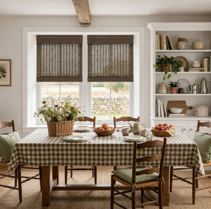 Rae Natural Ramie Jute Woven Wood Shades - Series W- -TWOPAGES CURTAINS