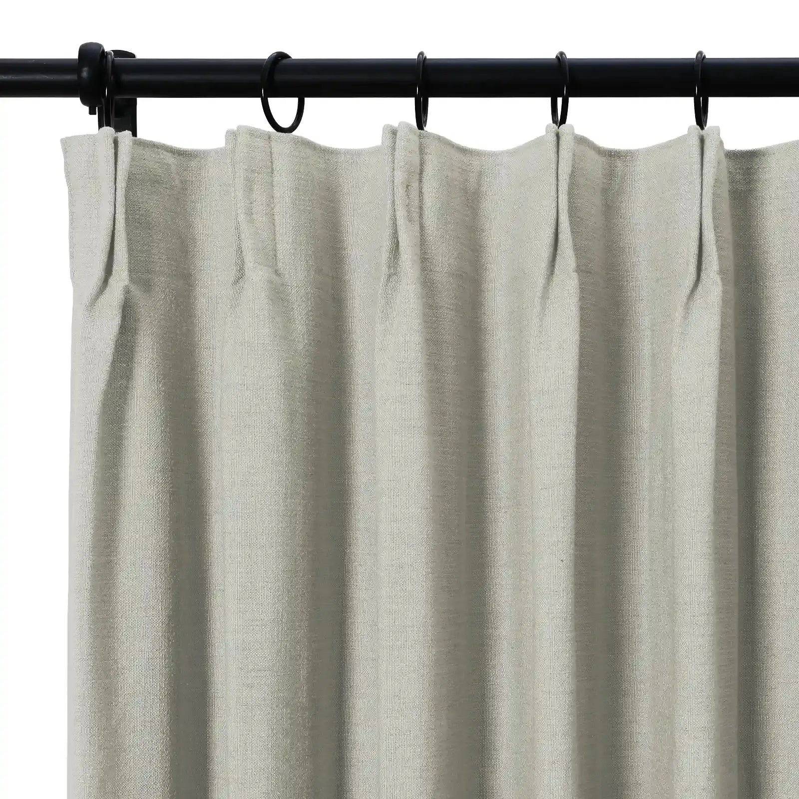 Isabella Heavyweight Cotton Curtain Pleated-?-TWOPAGES