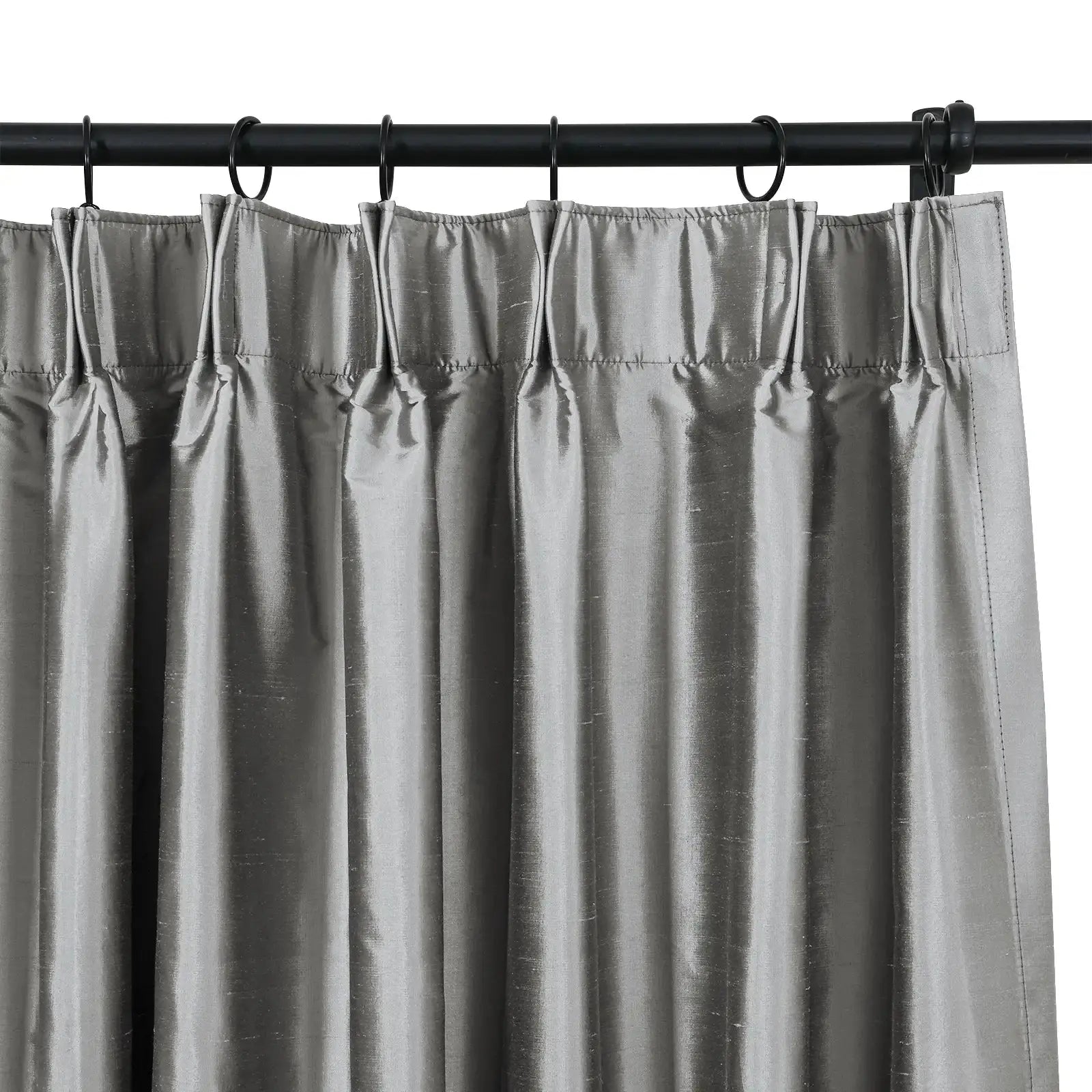 Selman Dupioni Silk Curtain Pleated?-TWOPAGES