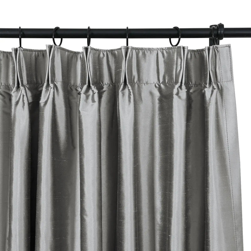 Selman Dupioni Silk Curtain Pleated?-TWOPAGES