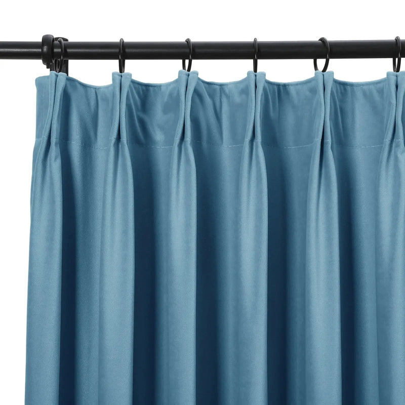 Tavis Premium Velvet Curtain Pleated-?-TWOPAGES