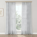 Leah Nicole Garden Botanical Cotton Print Drapery Pleated- -TWOPAGES