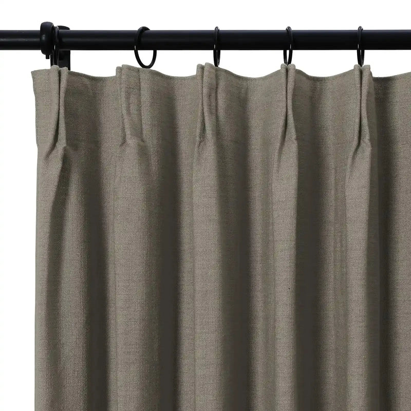 Isabella Heavyweight Cotton Drapery Pleated- -TWOPAGES