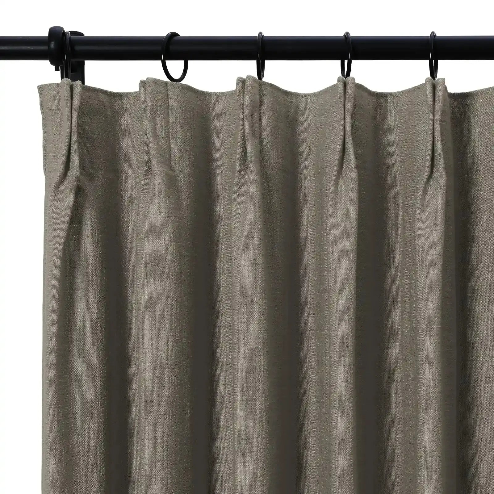 Isabella Heavyweight Cotton Curtain Pleated-?-TWOPAGES