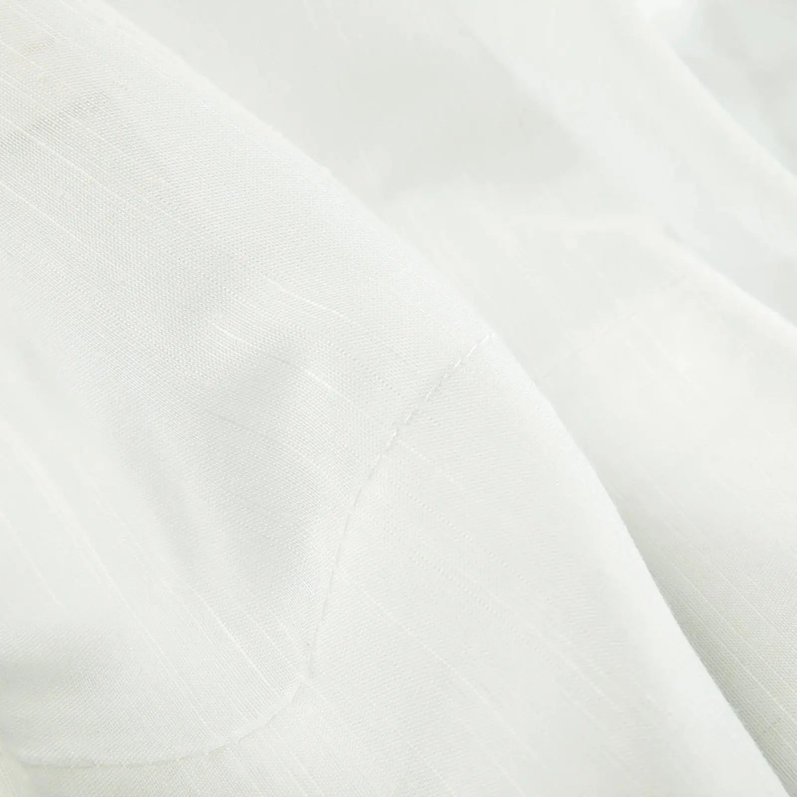 Florida Embossed White Semi Sheer Curtain Pleated?-TWOPAGES