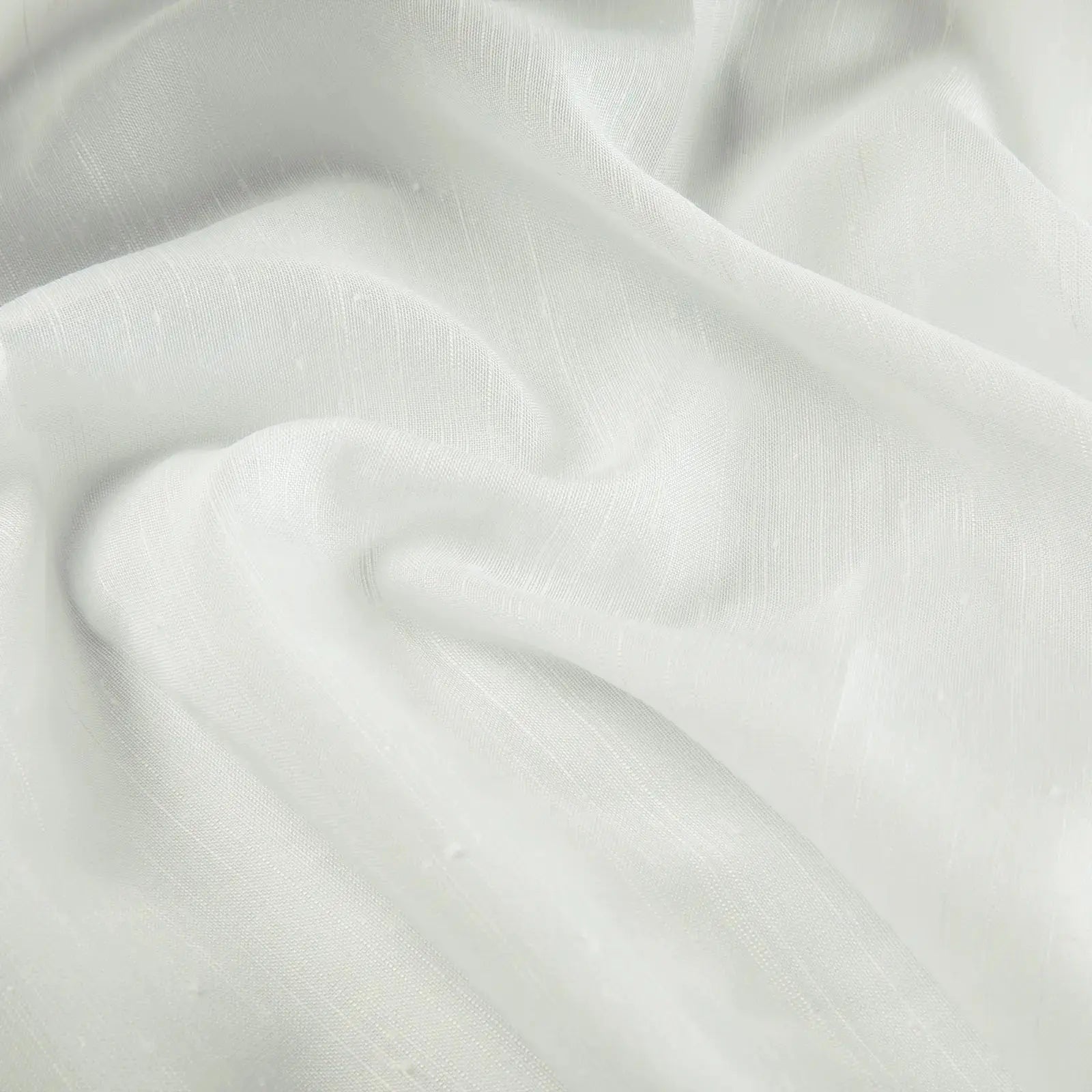 Florida Embossed White Semi Sheer Curtain Pleated?-TWOPAGES