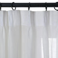 Florida Embossed White Semi Sheer Curtain Pleated?-TWOPAGES