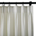 Florida Embossed White Semi Sheer Curtain Pleated?-TWOPAGES