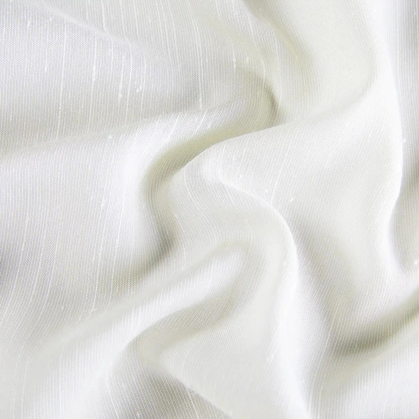 Florida Embossed White Semi Sheer Curtain Pleated?-TWOPAGES