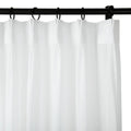 Florida Embossed White Semi Sheer Curtain Pleated?-TWOPAGES