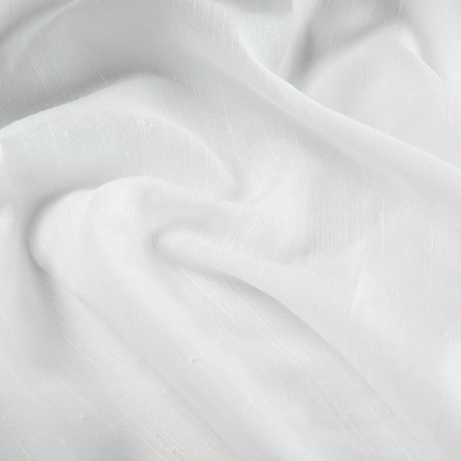 Florida Embossed White Semi Sheer Curtain Pleated?-TWOPAGES