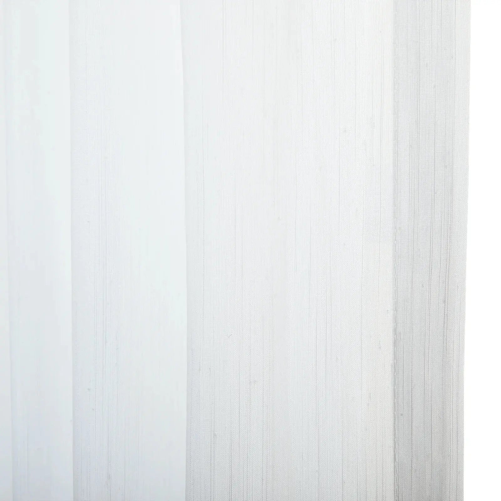Florida Embossed White Semi Sheer Curtain Pleated?-TWOPAGES