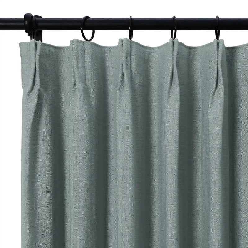 Isabella Heavyweight Cotton Curtain Pleated-?-TWOPAGES