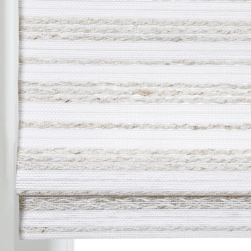 Rae Natural Ramie Flax Woven Wood Blinds - Series C-?-TWOPAGES CURTAINS