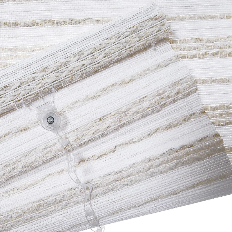 Rae Natural Ramie Flax Woven Wood Blinds - Series C-?-TWOPAGES CURTAINS