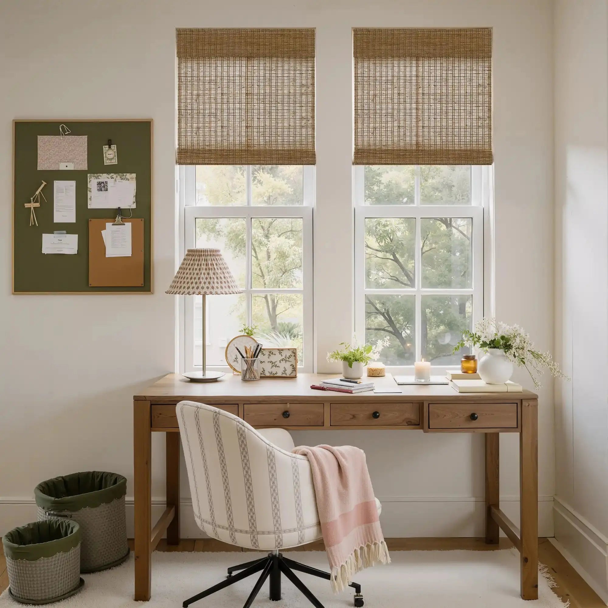 Rae Natural Ramie Jute Woven Wood Blinds - Series W-?-TWOPAGES CURTAINS