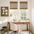 Rae Natural Ramie Jute Woven Wood Shades - Series W- -TWOPAGES CURTAINS