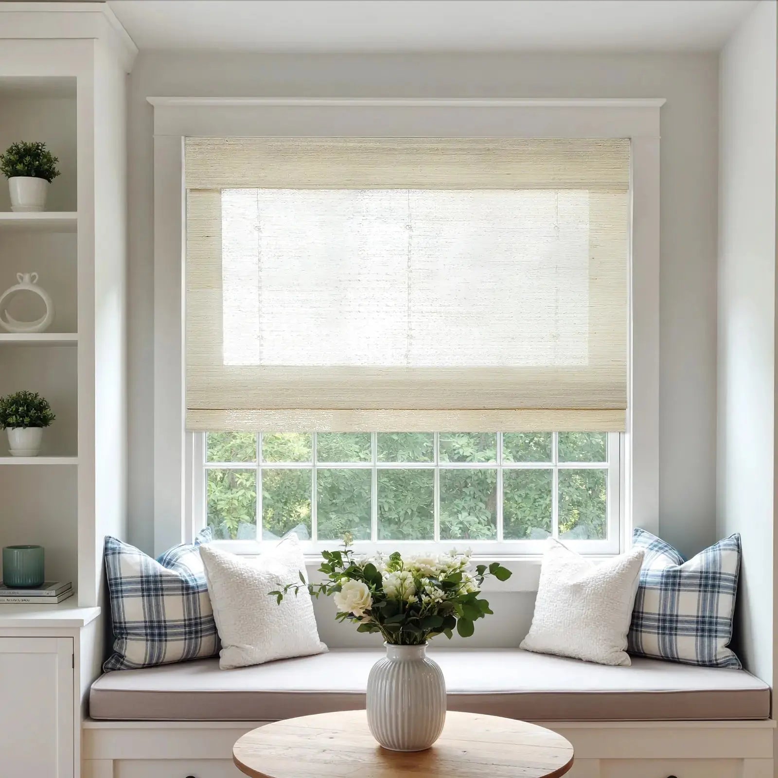 Rae Natural Ramie Jute Woven Wood Blinds - Series M?-TWOPAGES CURTAINS