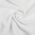 Snow White Liz Linen Pleated Curtains soft linen weave gathered into a spiral close-up