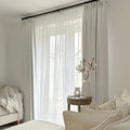 Liz Linen Blackout Curtains Pleated Drapery- -TWOPAGES