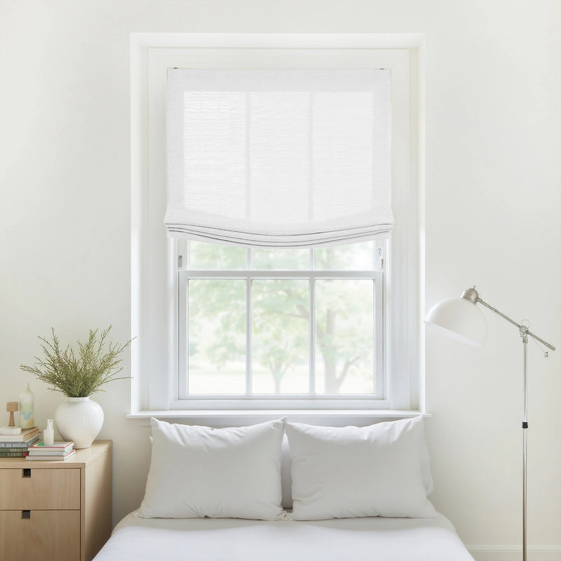 Liz Linen Relaxed Roman Blind Cord Lift