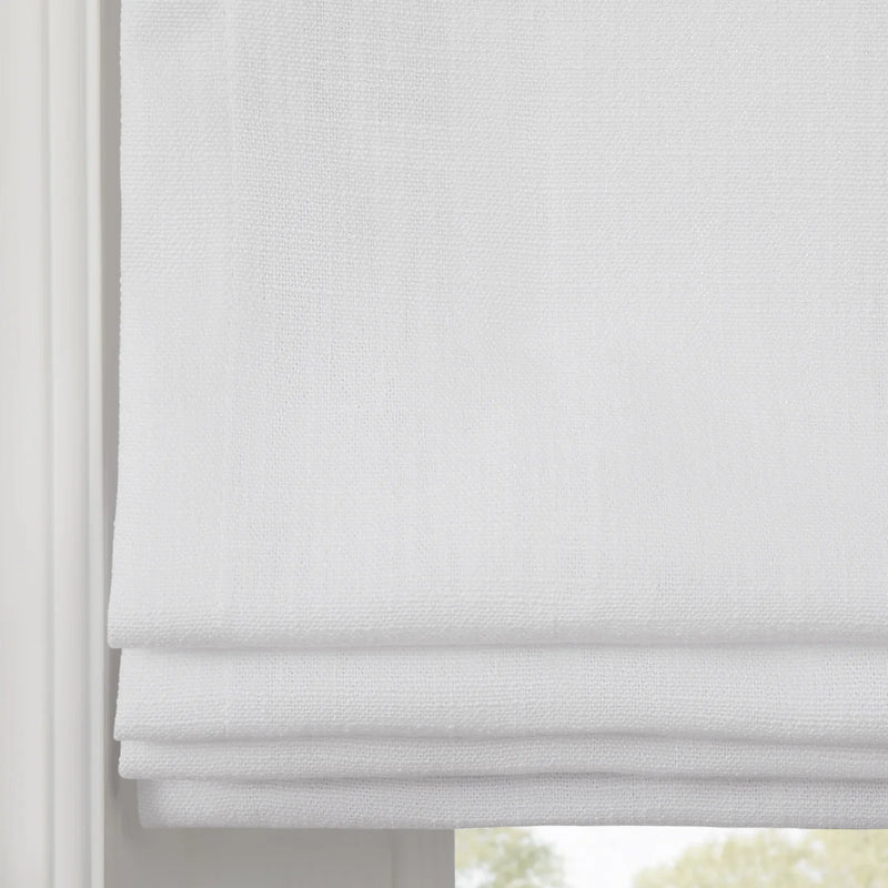 Liz Linen Flat Roman Blind Cord Lift