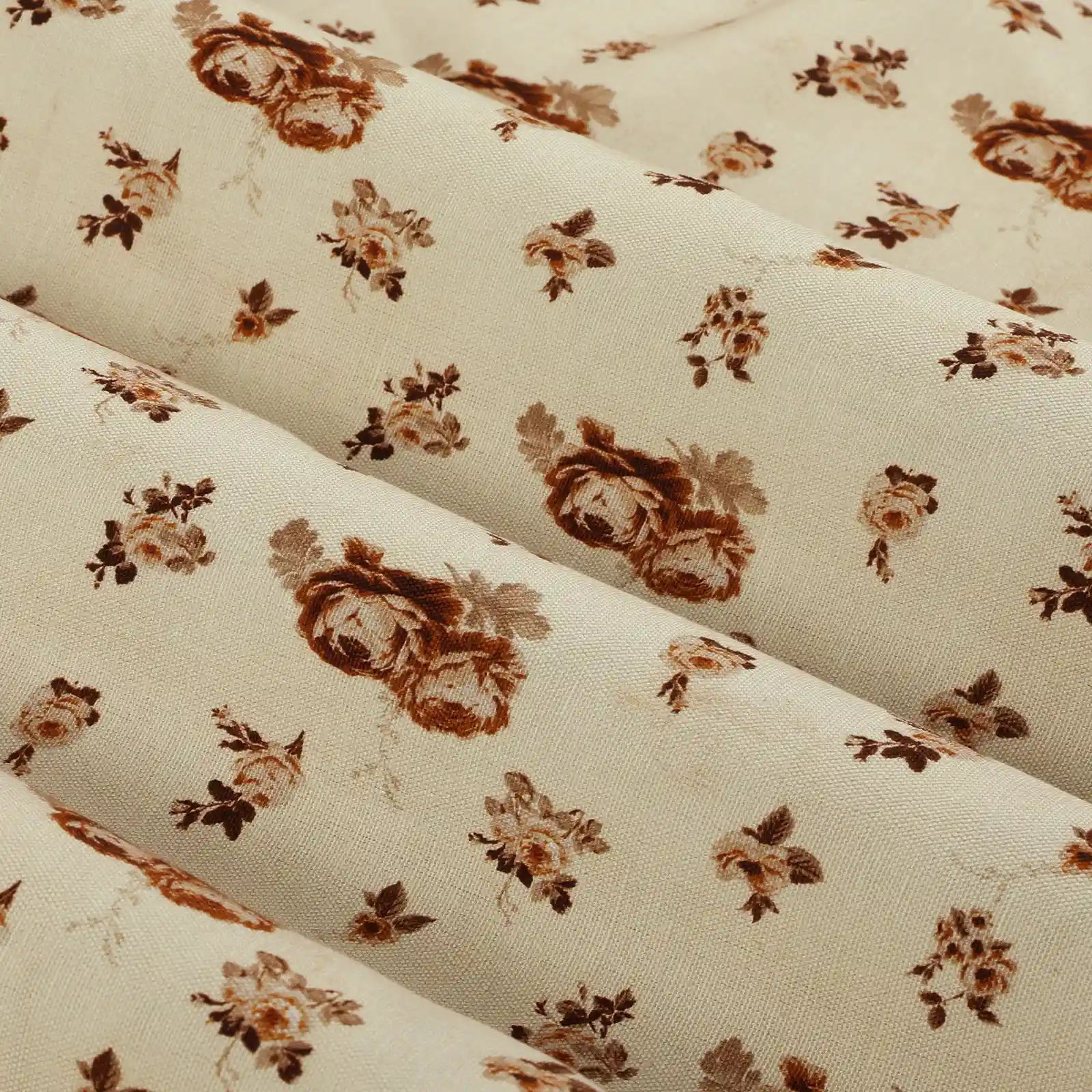 MS. MAVERICK MUSE x TWOPAGES Pastoral Printed Linen Cotton Pleated Curtains